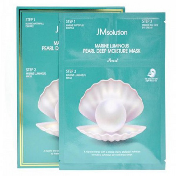 Трехшаговый увлажняющий набор с жемчугом JMsolution Marine Luminous Pearl Deep Moisture Mask