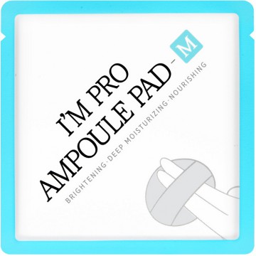 Спонж-салфетка увлажняющая с муцином улитки Wish Formula I’m Pro Ampoule Pad - M 