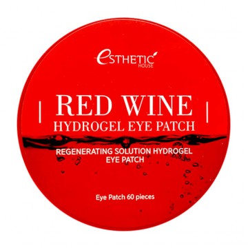 Патчи для глаз с красным вином Esthetic House Red Wine Hydrogel Eye Patch