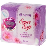 Прокладки гигиенические (супер) 24см - Sayuri  Super soft, 9шт